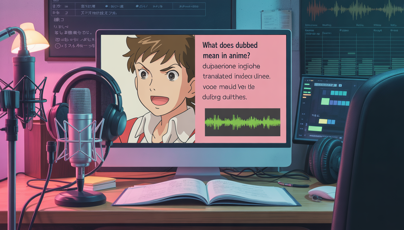 What Does Dubbed Mean in Anime
