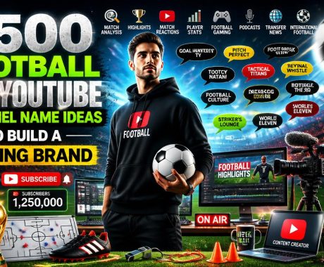 2500 Football YouTube Channel Name Ideas for 2026