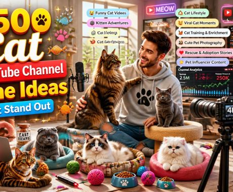 2500 Cat YouTube Channel Name Ideas for 2026