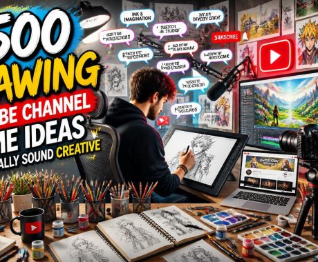 2500 Drawing YouTube Channel Name Ideas