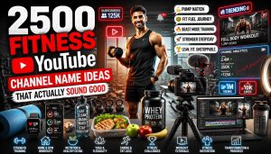 2500 Fitness YouTube Channel Name Ideas